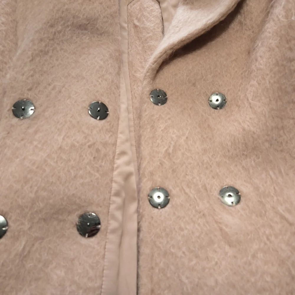 Elegant Pink Women's Coat - Picture 9 of 14